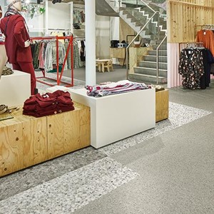 Forbo Allura Material 0.7 (50 x 50) 63486DR7 grey terrazzo