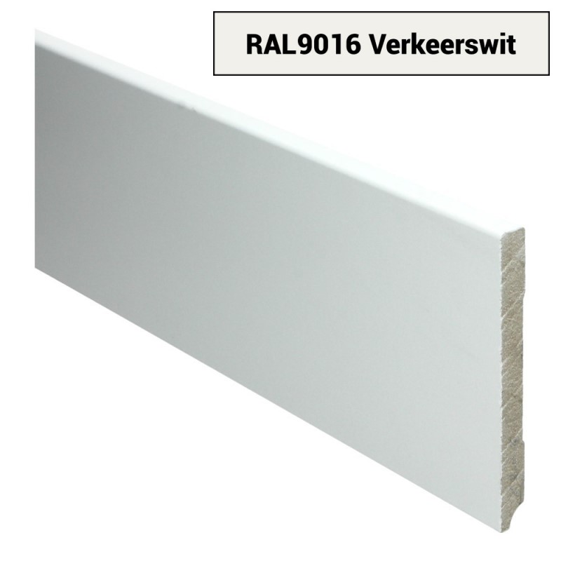 straal Blauwe plek Booth Label H MDF Moderne Plint 120 x 12 mm plinten ➤ € 8,95